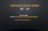 Confusing English Words - Set vs. Sit