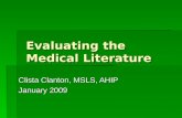 Evaluating the Medical Literature