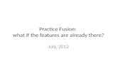 Practice Fusion implementation