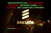 Gsm architecture, gsm network identities, network cases, cell planning, and compound charging