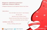 Magento Valentine's Extension Seasonal Effects – Enable Magento Greetings Feature, Heart and Snow falls, Moving cupid.