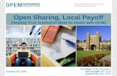 OCW- Open Sharing, Local Payoff