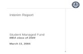 Interim Report Student Managed Fund