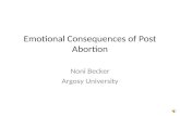 Emotional Consequences Of Post Abortion Power Point Presentation