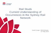David Cooper - Transport for NSW - Rail studs - Current understanding of occurrences in the Sydney rail network