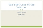Ten best uses of the internet