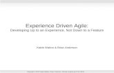 Experience Driven Agile - Developing Up to an Experience, Not Down to a Feature