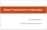 blood transfusion in neonates (British society of hematology)