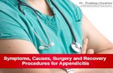 Symptoms, causes, surgery and recovery procedures for appendicitis