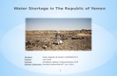 Water shortage in yemen