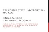 CSUSM Co-Teaching in Clinical Practice