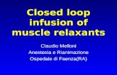 Closed loop muscle relaxant infusion