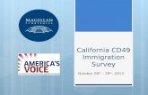 California Congressional District 49 Immigration Reform Survey - Magellan Strategies