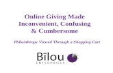 Online Giving Made Inconvenient & Cumbersome