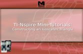 TI-Nspire Mini-Tutorial: Constructing an Isosceles Triangle