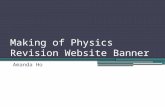 Making of physics revision website banner