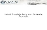 Latest Trends In Bathroom Design In Australia