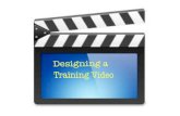 Planning your training video
