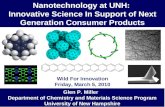 Wild for Innovation: Nanotechnology at UNH - Innovative Science In Support of Next Generation Consumer Products