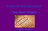 MLA MS & HS Citation Assignment