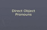 D.O. Pronoun power point