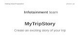Testing value proposition of my tripstory