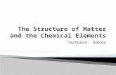 Ch.2 the structure of matter and the chemical elements