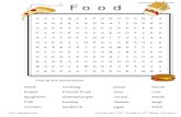 Food wordsearch 8