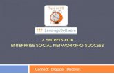 Tips in 20 - 7 Secrets for Enterprise Social Networking Success