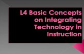 L4 basic concepts on integrating technology in instruction
