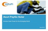 Arusha | Jun-14 |  Azuri PayGo Solar Smarter Solar Power for the Emerging World
