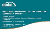 Medicaid Undercount in the American Community Survey