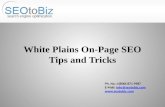 White Plains On-Page SEO Tips and Tricks