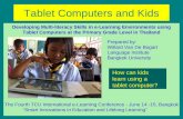 Tablet computers and kids