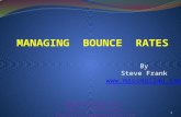 Managing bounce rates