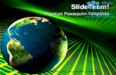 Earth in cyberspace globe power point themes templates and slides ppt layouts