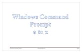 Windows command prompt a to z