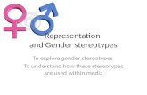 AS Media Lesson 2 - gender and stereotypes