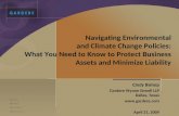 Current Issues In Environmental Liability