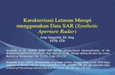Karakterisasi Letusan Merapi menggunakan Data SAR (Synthetic Aperture Radar)