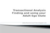 Transactional analysis - finding and using your adult ego state