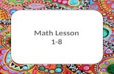 Math chapter 1-8