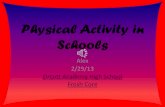 Physical activity in schools