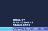 Quality management standards