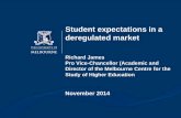 Richard James, University of Melbourne - Student-customers: student expectations in a deregulated market