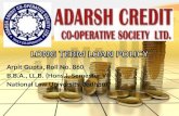 Adarsh Cooperative Society - Long Term Loan Policy