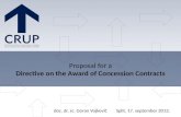 Concessions - new EU regulation