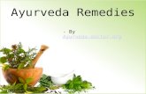 Ayurveda Remedies and Basic Principles
