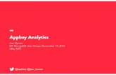 Appboy analytics - NYC MUG 11/19/13