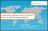 IdeaSpace: Supporting Startups that Transform Lives in the Emerging Markets through Science and Technology